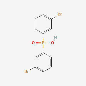 molecular formula C12H9Br2O2P B15490397 Bis(m-bromophenyl)phosphinic acid CAS No. 5435-75-6