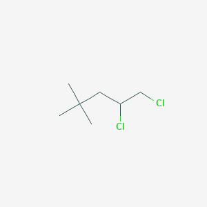 molecular formula C7H14Cl2 B15490421 1,2-Dichloro-4,4-dimethylpentane CAS No. 6065-90-3