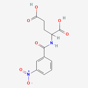 molecular formula C12H12N2O7 B15490515 L-Glutamic acid, N-(m-nitrobenzoyl)- CAS No. 5420-67-7