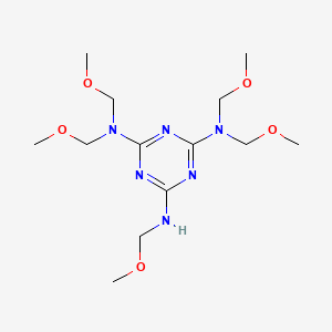 molecular formula C13H26N6O5 B15490629 Penta(methoxymethyl)melamine CAS No. 3169-30-0