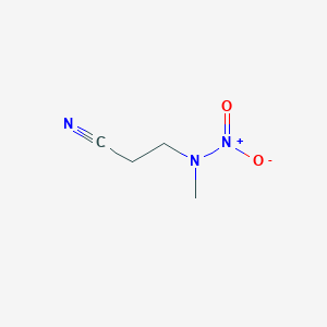 molecular formula C4H7N3O2 B15490733 N-(2-Cyanoethyl)-N-methylnitramide CAS No. 5029-21-0