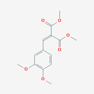 molecular formula C14H16O6 B15490745 Dimethyl [(3,4-dimethoxyphenyl)methylidene]propanedioate CAS No. 5854-19-3