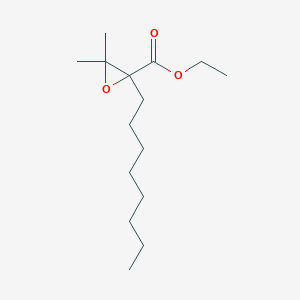 molecular formula C15H28O3 B15490798 Ethyl 3,3-dimethyl-2-octyloxirane-2-carboxylate CAS No. 6315-98-6