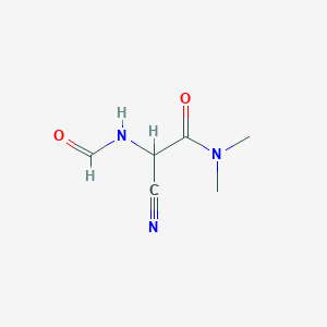 molecular formula C6H9N3O2 B15490834 N~2~-Formyl-N,N-dimethyl-3-nitriloalaninamide CAS No. 5093-25-4