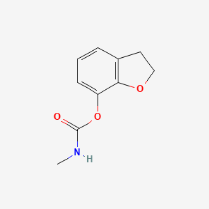 molecular formula C10H11NO3 B15490845 Carbamic acid, methyl-, 2,3-dihydro-7-benzofuranyl ester CAS No. 4790-83-4