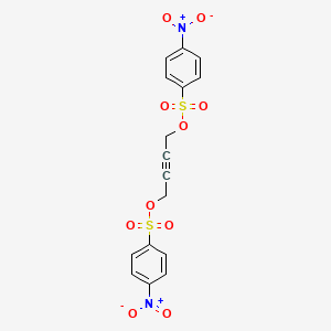 molecular formula C16H12N2O10S2 B15490849 But-2-yne-1,4-diyl bis(4-nitrobenzenesulfonate) CAS No. 6533-23-9