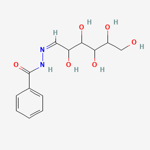 molecular formula C13H18N2O6 B15490866 N-[(Z)-2,3,4,5,6-pentahydroxyhexylideneamino]benzamide CAS No. 5160-42-9