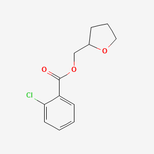 molecular formula C12H13ClO3 B15490878 Tetrahydro-2-furanylmethyl 2-chlorobenzoate CAS No. 4650-88-8