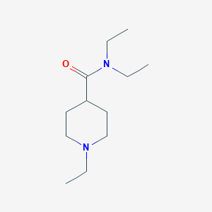 molecular formula C12H24N2O B15490885 N,N,1-triethylpiperidine-4-carboxamide CAS No. 6339-82-8