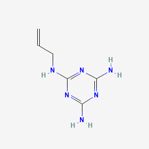 molecular formula C6H10N6 B15490912 N~2~-(Prop-2-en-1-yl)-1,3,5-triazine-2,4,6-triamine CAS No. 6494-74-2