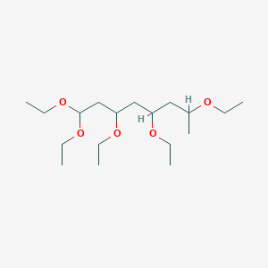 molecular formula C18H38O5 B15491003 1,1,3,5,7-Pentaethoxyoctane CAS No. 870-82-6