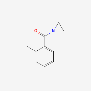 molecular formula C10H11NO B15491107 Aziridine, 1-(o-toluoyl)- CAS No. 2453-32-9