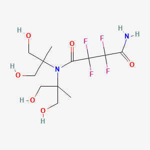 molecular formula C12H20F4N2O6 B15491193 N~1~,N~1~-Bis(1,3-dihydroxy-2-methylpropan-2-yl)-2,2,3,3-tetrafluorobutanediamide CAS No. 5246-95-7