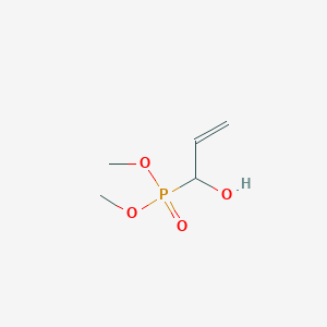 molecular formula C5H11O4P B15491207 Dimethyl(1-hydroxyprop-2-en-1-yl)phosphonate CAS No. 6329-53-9