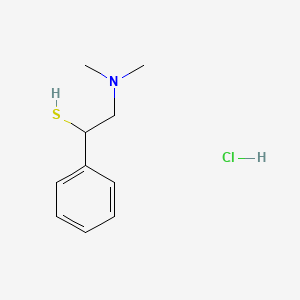 molecular formula C10H16ClNS B15491242 alpha-((Dimethylamino)methyl)benzenemethanethiol hydrochloride CAS No. 1009-10-5