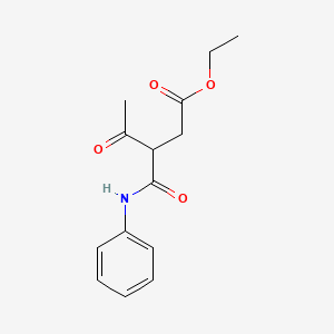 molecular formula C14H17NO4 B15491268 Ethyl 4-oxo-3-(phenylcarbamoyl)pentanoate CAS No. 6331-47-1