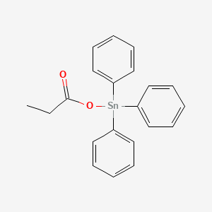 molecular formula C21H20O2Sn B15491285 Triphenyl(propanoyloxy)stannane CAS No. 902-79-4