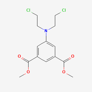 molecular formula C14H17Cl2NO4 B15491318 Dimethyl 5-[bis(2-chloroethyl)amino]benzene-1,3-dicarboxylate CAS No. 6303-95-3