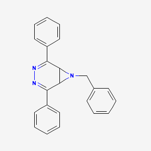 molecular formula C23H19N3 B15491369 7-Benzyl-2,5-diphenyl-3,4,7-triazabicyclo[4.1.0]hepta-2,4-diene CAS No. 1052-41-1