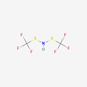 molecular formula C2HF6NS2 B15491475 Bis(trifluoromethylthio)amine CAS No. 763-24-6