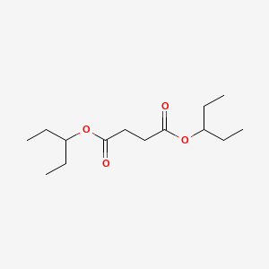molecular formula C14H26O4 B15491537 Dipentan-3-yl butanedioate CAS No. 923-67-1