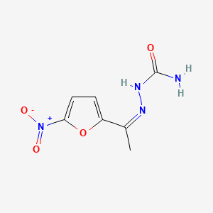 molecular formula C7H8N4O4 B15491557 Ketone, methyl 5-nitro-2-furyl, semicarbazone CAS No. 5407-70-5