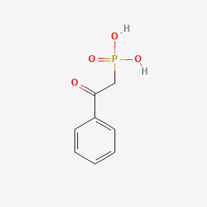 molecular formula C8H9O4P B15491575 Phenacylphosphonic Acid CAS No. 4724-50-9