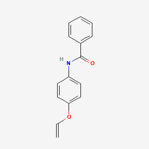 molecular formula C15H13NO2 B15491586 Benzamide, N-[4-(ethenyloxy)phenyl]- CAS No. 840-75-5
