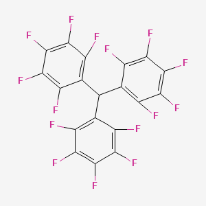 molecular formula C19HF15 B15491599 1,1',1''-Methanetriyltris(pentafluorobenzene) CAS No. 4780-60-3