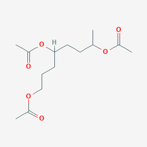 molecular formula C14H24O6 B15491641 Octane-1,4,7-triyl triacetate CAS No. 5451-24-1
