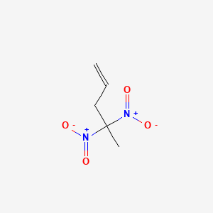 molecular formula C5H8N2O4 B15491660 4,4-Dinitropent-1-ene CAS No. 5432-39-3