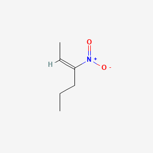 molecular formula C6H11NO2 B15491669 3-Nitro-2-hexene CAS No. 6065-16-3