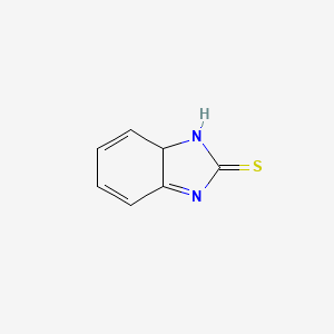 molecular formula C7H6N2S B15491680 1,7a-Dihydrobenzimidazole-2-thione 