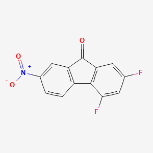 molecular formula C13H5F2NO3 B15491716 2,4-Difluoro-7-nitrofluoren-9-one CAS No. 3127-59-1