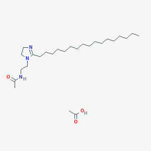 molecular formula C26H51N3O3 B15491762 acetic acid;N-[2-(2-heptadecyl-4,5-dihydroimidazol-1-yl)ethyl]acetamide CAS No. 5419-29-4
