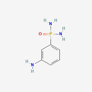 molecular formula C6H10N3OP B15491768 P-(3-Aminophenyl)phosphonic diamide CAS No. 5427-32-7