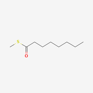 molecular formula C9H18OS B15491823 Octanethioic acid, S-methyl ester CAS No. 2432-83-9
