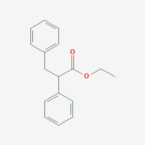 molecular formula C17H18O2 B15491850 Ethyl 2,3-diphenylpropanoate CAS No. 5415-85-0