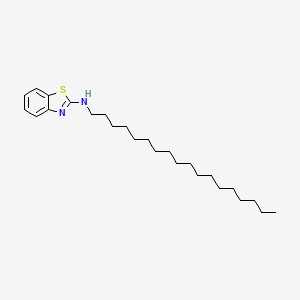 molecular formula C25H42N2S B15491887 N-Octadecyl-1,3-benzothiazol-2(3H)-imine CAS No. 6277-29-8