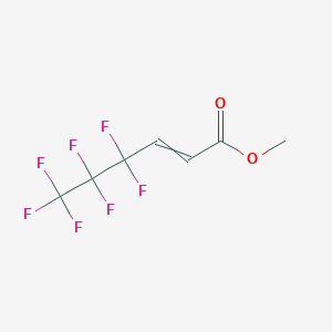 molecular formula C7H5F7O2 B15491891 Methyl 4,4,5,5,6,6,6-heptafluorohex-2-enoate CAS No. 813-06-9
