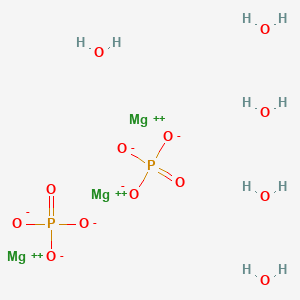 molecular formula H10Mg3O13P2 B154920 Magnesium phosphate pentahydrate CAS No. 10233-87-1
