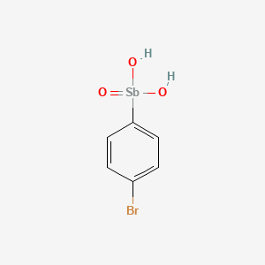 molecular formula C6H6BrO3Sb B15492000 (4-Bromophenyl)stibonic acid CAS No. 5430-15-9