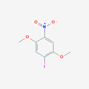 molecular formula C8H8INO4 B15492016 1-Iodo-2,5-dimethoxy-4-nitrobenzene CAS No. 6301-35-5