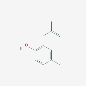 molecular formula C11H14O B15492158 4-Methyl-2-(2-methylprop-2-en-1-yl)phenol CAS No. 5471-87-4