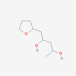 molecular formula C9H18O3 B15492244 1-(Oxolan-2-yl)pentane-2,4-diol CAS No. 6296-96-4