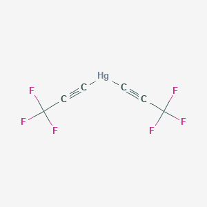 molecular formula C6F6Hg B15492325 Mercury, bis(3,3,3-trifluoro-1-propynyl)- CAS No. 407-04-5