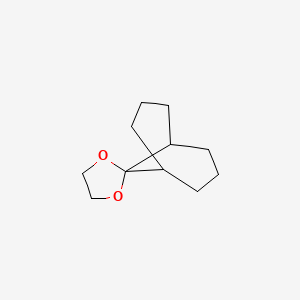 molecular formula C11H18O2 B15492369 Spiro[bicyclo[3.3.1]nonane-9,2'-[1,3]dioxolane] CAS No. 309-62-6