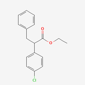 molecular formula C17H17ClO2 B15492399 Ethyl 2-(4-chlorophenyl)-3-phenylpropanoate CAS No. 2901-42-0