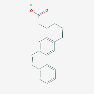 molecular formula C20H18O2 B15492427 8,9,10,11-Tetrahydrotetraphen-8-ylacetic acid CAS No. 6299-45-2