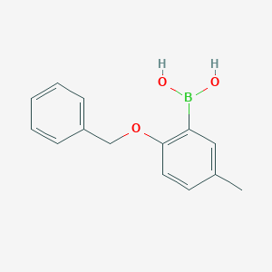 molecular formula C14H15BO3 B154925 (2-(Benzyloxy)-5-methylphenyl)boronic acid CAS No. 127972-17-2